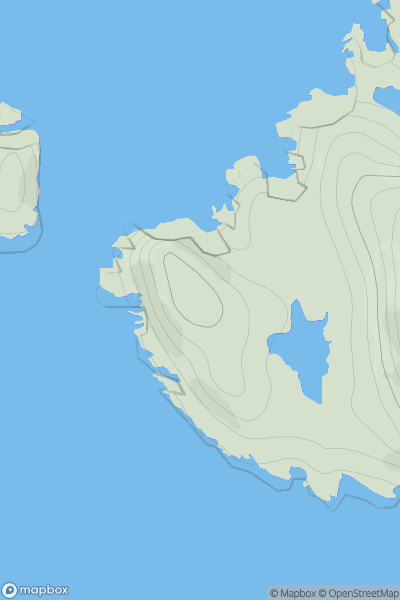 Thumbnail image for Meall Mor [Lewis and Nearby Islands] [NB173428] showing contour plot for surrounding peak